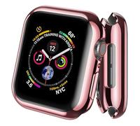 AVANA Coque pour Apple Watch 6/5/4/SE - 40 mm - Protection d'écran en silicone TPU - iWatch à 360° - Slim Fit - Rose