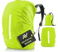 AVANA Housse de pluie pour sac à dos (10-17L) Housse imperméable pour sac à dos scolaire Housse réfléchissante pour sac à dos Jaune fluo - Taille XS