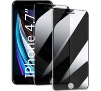 AVANA iPhone SE 2022 / iPhone SE 2020 / iPhone 8 / 7 Verre blindé Protection visuelle Film de protection d'écran Verre de protection 9H Anti-Spy Film blindé 2 pièces
