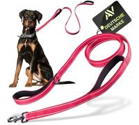 AVANA Laisse pour chien avec guide court pour chiens de grande et moyenne taille Rouge 1,5 m