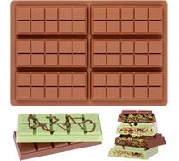 AVANA Moule à chocolat en silicone de 6 cavités, sans BPA, anti-adhésif, moules tablette de chocolat (moule 2)