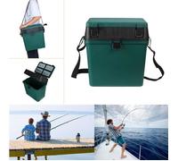 AVANC Boîte de Pêche Caisse rangement Équipement Siège bandoulière Côté Plateau Bateau Plastique