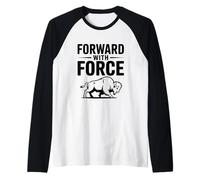 Avancez avec Force Buffalo Proud Strength Amateur Manche Raglan