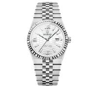 Avaner Montre Homme à Lunette Dents de Chien Multifonctionnel:Montre Bracelet Ajustable en Acier Inoxydable avec Calendrier,Aiguilles Lumineuses et Étanche 3ATM-Cadeau Noël