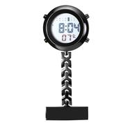 Avaner Montre Infirmière Digitale à Clip Multifonction: Montre Numérique Trotteuse Pratique en Métal avec Calendrier, Alarme, Chronomètre - Cadeau pour Infirmière, Médecin, Personnel Médical