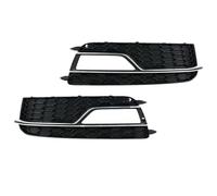 Avant Antibrouillard Pour A5 S-lines S5 2013 2014 2015 2016 8T0807681K Voiture Pare-chocs Avant Grille Antibrouillard Grilles Couverture Cadre Garniture Couvercle Lunette Antibrouillard Auto(Silver Pl