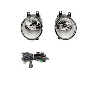 Avant Antibrouillard Pour Toyota Pour Sienna 2010 2011-2017 Avant LED Antibrouillard Lampe Garniture Chromée Avec Faisceau Câblage Couverture Grille Antibrouillard Auto(Halogen fog wire)
