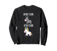 Avant après Le Cyclisme Licorne Vélo VTT Cycliste Sweatshirt