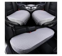 Avant Arrière Coussins Couvre Coussin Siège Véhicule En Lin Respirant Universel Coussin Protection Chaise Antidérapant Housses Siège Auto Ensemble(Gray full set)