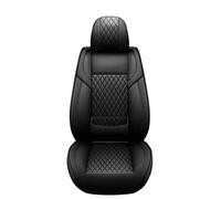 Avant Arrière Coussins Couvre Coussins Siège Voiture Universels En Cuir Tapis Respirants Quatre Saisons Coussinets Protection Pour Sièges Avant Et Arrière(Black Front 1set)