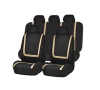 Avant Arrière Coussins Couvre Housse Protection Personnalisée Pour Ford Pour Ranger Pour Raptor Pour F 150 Pour F 250 Pour F 350 Pour F 450 Pour Ka Pour Escape(5Seats-Beige)