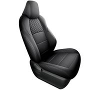 Avant Arrière Coussins Couvre Pour Toyota Pour BZ4X Personnaliser Ensemble Complet Housse Siège Voiture En Cuir Housses Siège Auto Ensemble(Luxury black gray)