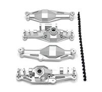 Avant Arrière Essieux RC Compatible Avec MJX H12Y H12Y+ Pièces Détachées Pour Voiture Télécommandée 1/12, Accessoires, Boîtier D'essieu Avant Et Arrière En Métal Amélioré(Silver,Front and Rear)