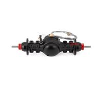 Avant Arrière Essieux RC pour Tamiya Essieu différentiel Avant arrière en métal Engrenage Acier intégré 1/14 RC Remorque Tracteur Camion de remorquage Pièces Mise à Niveau