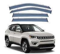 Avant ArrièRe Pare-Pluie pour Jeep Compass MK2-MP-552 2017-2025, Déflecteurs Vent Fenêtre Latérale Anti-Pluie Durable Déflecteurs Fenêtre Accessoires