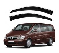 Avant ArrièRe Pare-Pluie pour Mercedes Benz Viano MK2-W639 2003-2013-2025, Déflecteurs Vent Fenêtre Latérale Anti-Pluie Durable Déflecteurs Fenêtre Accessoires