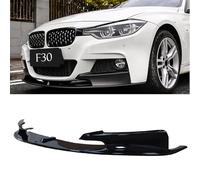 Avant Becquet Choc Avant pour BMW 3 Series 2012-2018 F30 F31 M Noir Brillant Séparateur Inférieur Voiture Plaque Protection Kit Carrosserie Lame Aileron