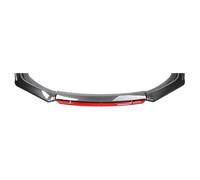 Avant Becquet Choc Avant pour Peugeot 208 (2012 2013 2014 2015 2016 2017 2018 2019 2020 2021 2022 2023 2024 Noir Brillant Séparateur Inférieur Voiture Plaque Protection Kit Carrosserie Lame Aileron