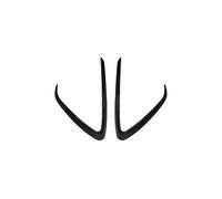 Avant Becquet Pare Chocs Kit Carrosserie 2 Pièces pour Fiesta MK8 Avant Restylage 2018 2019 2020 Diffuseur Aileron De Pare-Chocs Avant Spoiler Latéral(Carbon Look)