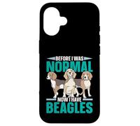 Avant d'être Normale, J'Ai Maintenant Un propriétaire de Chiot Beagles, Amoureux des Chiens Coque pour iPhone 16
