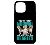 Avant d'être Normale, J'Ai Maintenant Un propriétaire de Chiot Beagles, Amoureux des Chiens Coque pour iPhone 13 Pro Max