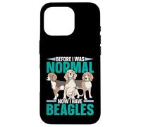 Avant d'être Normale, J'Ai Maintenant Un propriétaire de Chiot Beagles, Amoureux des Chiens Coque pour iPhone 16 Pro