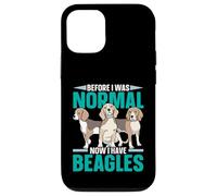 Avant d'être Normale, J'Ai Maintenant Un propriétaire de Chiot Beagles, Amoureux des Chiens Coque pour iPhone 12/12 Pro