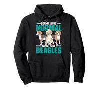 Avant d'être Normale, J'Ai Maintenant Un propriétaire de Chiot Beagles, Amoureux des Chiens Sweat à Capuche