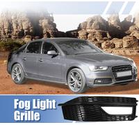 Avant Droit Brouillard Lumiere Grille Pare-chocs Grille Couverture pour Audi A4 S4 Noir
