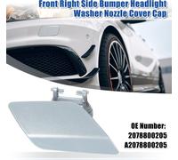 Avant Droite Laveur Buse Capuchon pour Mercedes-Benz - 1 pcs Argent Ton