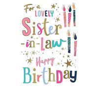 Avant Garde Studios Carte d'anniversaire avec bougies pour belle-sœur 22,9 x 15,2 cm