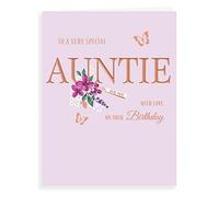 Avant Garde Studios Carte d'anniversaire classique pour tante - 20,3 x 15,2 cm H90034, rose