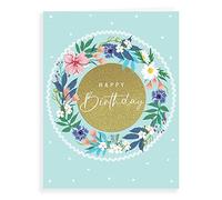 Avant Garde Studios Carte d'anniversaire Posy Circle - 20,3 x 15,2 cm