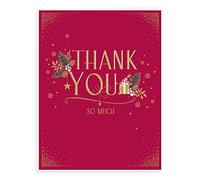 Avant Garde Studios Carte de Noël classique « Thank you at Christmas » - 20,3 x 15,2 cm