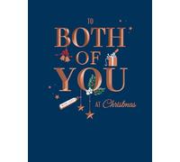 Avant Garde Studios Piccadilly Greetings Carte de Noël classique Motif couple à deux d'entre vous Bleu marine 20,3 x 15,2 cm