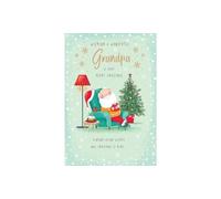 Avant Garde Studios Piccadilly Greetings Carte de Noël Motif Père Noël au repos 22,9 x 15,2 cm