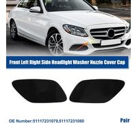 Avant Gauche Droite Laveuse Buse Couvercle Capuchon pour BMW - 1 pcs Noir