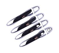 Avant Gauche Droite pour Fiat 500X SUV 2016-2020 2021 2022 2023 Couvercle Poignée Porte Latérale Extérieure Garniture Poignée Capuchon Lunette Smart Keyless Chrome ABS Poignée Porte Extérieure