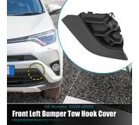 Avant Gauche Pare-chocs Remorquage Crochet Capuchon pour Toyota RA V4 SE 2.5L?2016-2018? No.53286-0R090 Noir