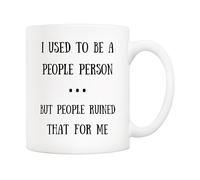 Avant, J'Étais Très Sociable... Tasse Pratiques Tasses Avec Poignée Tasse À Café Pour Lait Ami Femme 330Ml