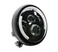 Avant Lampe Assembly Phare Led Universel Pour Suzuki Motos Cafer Racer, Blanc/ambre, 7.5 Pouces, Pour Pièces De Lampe Chopper(A headlight)