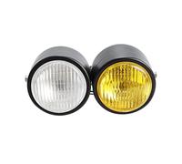 Avant Lampe Assembly pour XT250X XT600 WR450F250 YZ250F TTR XJR400 XJR1300 Noir Moto Double Phare Personnalisé Dominator Streetfighters Projet Double Phare(Style A)