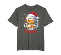 Avant Les Cadeaux C'est L'apéro Pinte Biere Chapeau Noël T-Shirt, Homme Grandes Tailles, Asphalte, 2X Tall