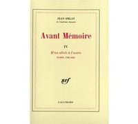 Avant Mémoire Jean Delay (Auteur)
