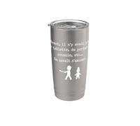 Avant On Savait S'Amuser Citation Humour Génération 70 80 90 Gobelet isotherme en acier inoxydable double paroi