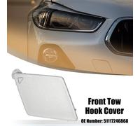 Avant Pare-chocs Remorquage Crochet Couvercle pour BMW 5 SšŠrie - 1 pcs Argent Ton