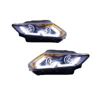 Avant Phare Assemblage Compatible Avec Nissan Pour X-Trail 2014 2015 2016 Phares DRL Feux Circulation Faisceau Brouillard Yeux D'ange Plug And Play Réparation Composants