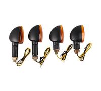 Avant Phares Clignotants Universels pour Motos, Feux Avant Et Arrière, Lumière Halogène Clignotante, Lampe De Vélo, 4 Pièces Phare Moto
