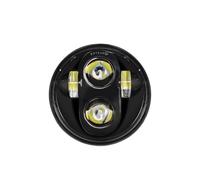 Avant Phares Pour Shadow VT 600 700 750 1100 Pour VTX 1300 1800 Phare Avant Moto À LED 5,75 Pouces Feux Phare Moto(Black No Halo)