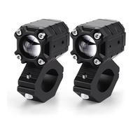 Avant Phares Projecteur LED Pour Moto Lentille Blanche Et Jaune Feux Route Croisement Feux Antibrouillard Phares Auxiliaires À LED Moto Feux Phare Moto